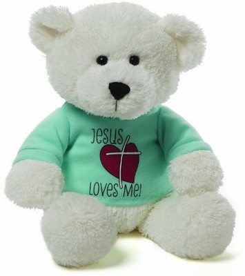 

Gund Jesus Loves Me Tshirt Bear Plush - 25.59 inch(White)