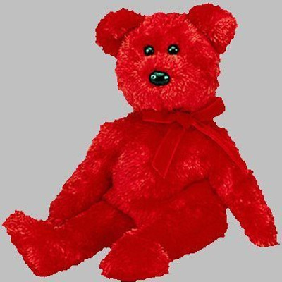 

ty Beanie Ba Sizzle The Bear(Red)