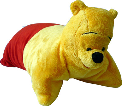 

Disney Pooh 2 In 1 Cushion - 14 inch(Red, Yellow)