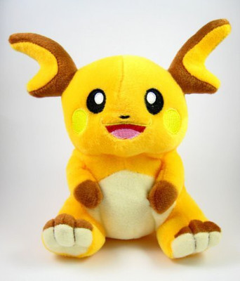

Pokemon Plush Raichu Doll Around 18Cm 7" - 9 inch(Yellow)