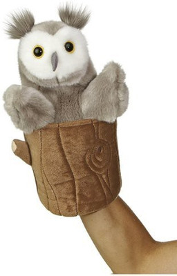 

Aurora World Pop Up Owl 11" Plush Puppet(Grey)