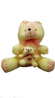 

Ekku Mother Panda with Baby - 13 inch(Yellow)