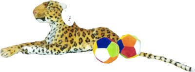 

Ekku Combo of Leopard and 2 Balls - 5 inch(Brown, Red, Green), Brown;green;red