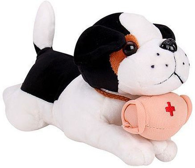 

Tickles Sleeping Dog With Medicine Kit - 26 cm(Black, White)