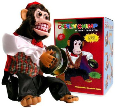 

Reg charley chimp cymbal playing monkey(Black)