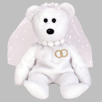 

TY Beanie Babies 1 X Mrs Bear - 7 inch(White)