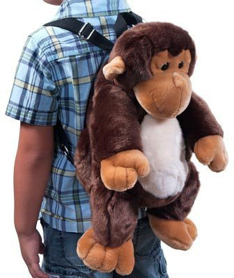

Fiesta Toys Monkey Backpack 16" Fiesta(Brown)