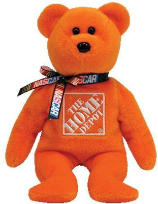

TY Beanie Babies Nascar Tony Stewart 20 Bear - 15 inch(Orange)