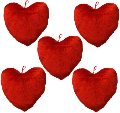 

Satcap Heart Design Soft Cushion & Hanging Dacorative Toy Set of 5 pc L W 50*60 CM-Maroon - 55 cm(Maroon)