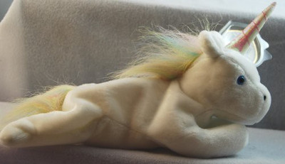

TY Beanie Babies Mystic The Unicorn (Irredescent Horn & Yarn(Brown)