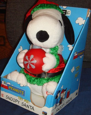 

Gemmy Peanuts Musical Animated Plush Snoopy Santa - 50 cm(White)