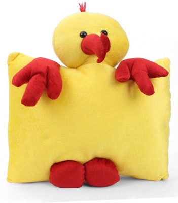 

Tickles Cute Parrot Cushion - 33 cm(Yellow)