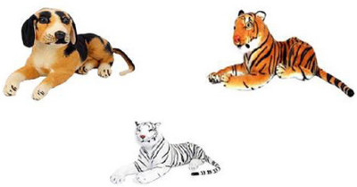 

Yakeen Hm Dog, Brown Tiger & White Tiger Combo Pack of 3 - 32 cm(Multicolour)