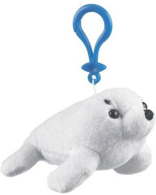 

Wildlife Artists Harp Seal Plush Animal Backpack Clip Keychain Wildlife(White)