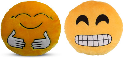 

Deals India Deals India Yellow Hugging and Grinning Face With Smiling Eyes Smiley Cushion - 35 cm(SmileyE&G)(Set of 2) - 35 cm(Multicolor)
