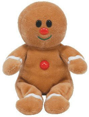 ty Sweeter Jingle Beanie Ba Gingerbread Man(Brown)