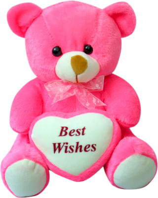

Sana Cuddly Bear With Sweet Heart - 28 cm(Pink)