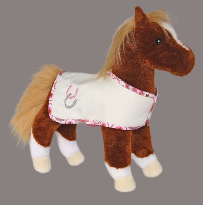 

Douglas Cuddle Toys Dido Chestnut Horse With Blanket 11"(Brown)