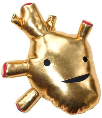 

I Heart Guts Heart Of Gold Metallic Plush(Brown)