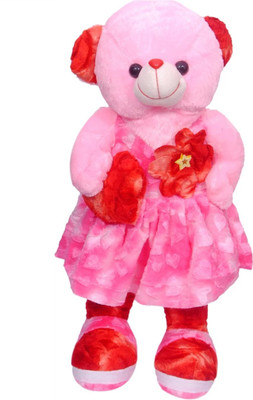 

Kashish Trading Company KTC Pink Fur Teddy - 15 inch(Pink)