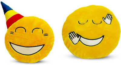 

Deals India Deals India Yellow Party Smiley and Dancing Smiley Cushion - 35 cm(smileyB&A) set of 2 - 35 cm(Yellow)