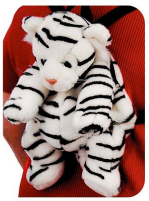 

Fiesta Toys White Tiger Backpack 16"(White)