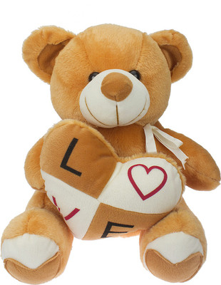 

JRP Mart Heart Teddy - 25 cm(Brown)