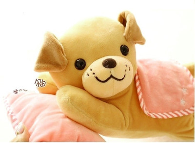 

ShopinBag Small Lying Pillow Monkey, Dog, Teddy Cute Soft & Plush toy as Gift - 30 cm(Mustard)