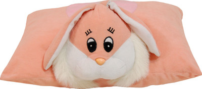 Surbhi Bunny Folding Cushion - 12 cm(Pink)