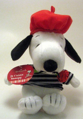 

Hallmark Snoopy Plush Vtd5012 Je T'Aime Snoopy Hallmark Valentine Plush(White)
