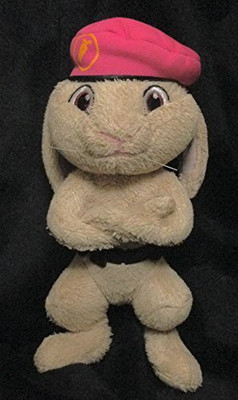 Hop Movie 5 Inch Mini Plush Fluffy Pink Beret(Brown)