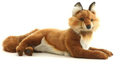 

Hansa Red Fox Plush Animallaying - 11 inch(Brown)