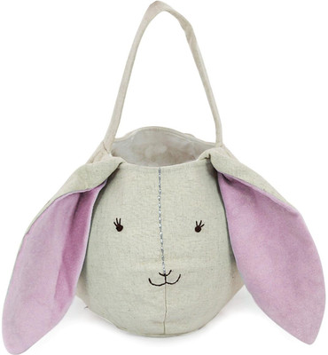 

Tomafo BUNNY HAND BAG (PINK EARS) - 25 cm(White, Pink), Pink;white