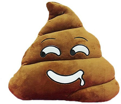 

Grab A Deal Soft Smiley Emoticon Dark Brown Cushion Pillow Stuffed Plush Toy Doll (Hungry Poo) - 12 inch(Brown)