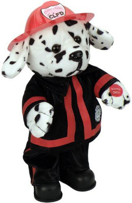 

Chantilly Lane 14" Blaze Dalmatian Fireman Sings "Ring Of Fire" - 12 inch(Black)