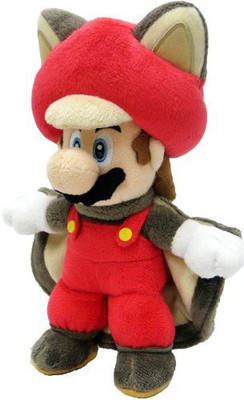 

Little Buddy Toys Nintendo Flying Squirrel Mario 9" Plush - 9 inch(Red)