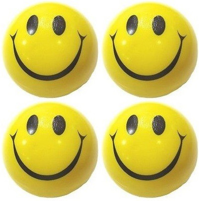 

Kosh Smiley Face Squeeze Stress Balls 3 inch (Pack Of 4) - 3 inch(Yellow)