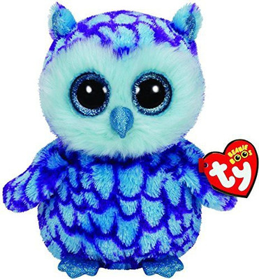 

TY Beanie Babies Oscar The Blue/Purple Owl Plush - 13.77 inch(Blue)