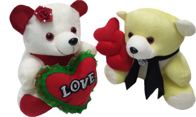 

Aparshi Combo pack of 2 love stuffed soft toy (Pack of 2) - 24 cm(Multicolor)
