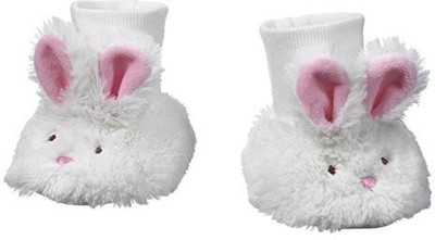 Ganz Ba Plush Bunny Slippers 012 Months(White)