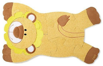 

FAO Schwarz Plush Puzzle Playmat Lion - 8 inch(Brown)