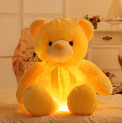 

EZ Life LED Light Teddy Pillow Plush Toy - Yellow - 40 cm(Yellow)
