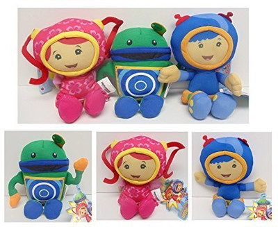 

Umizoomi Team Mini Mission Set of 3 Plush Dolls Featuring Geo, Milli and Bob, Ranging From 7 to 8 In - 36 inch(Multicolor338)