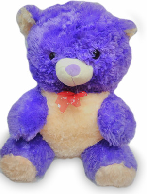 

Cuddles collections Cute looking Teddy Bear - 40 cm(Purple, Beige), Beige;purple