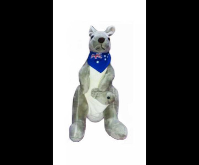 

meghanshi soft kangaroo with baby- 30 cm - 30 cm(brown)