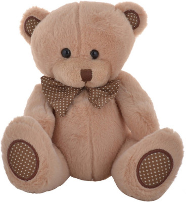 

Twisha Bear Sitting Cream Dotted Paws - 6 inch(Brown)
