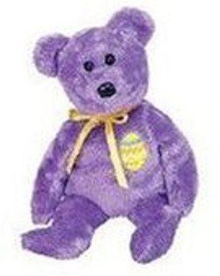 

ty Beanie Ba Eggs 3 The Purple Easter Bear(Purple)