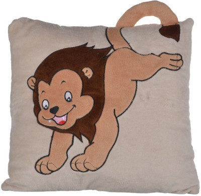 

Twisha Lion Pillow With Handle - 13 inch(Beige)