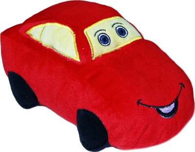 

Soft Buddies Small Cartoon Car - 4 inch(Red)