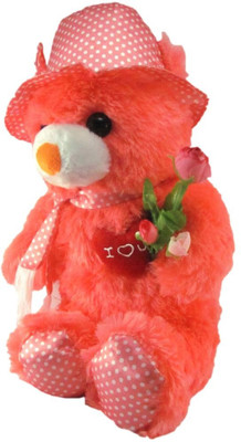 

Tickles Cap Teddy With Rose32 - 45 cm(Orange)